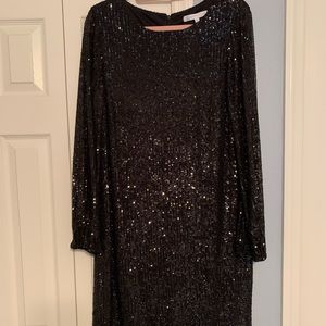 Black sequin dress